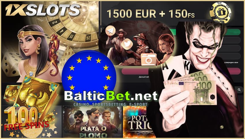 1xSLOTS Лучшее Казино Европейского Союза (EU) 2023 года на фото