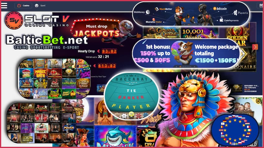 Slot V Casino (EU) - Это современное Европейское Казино на фото